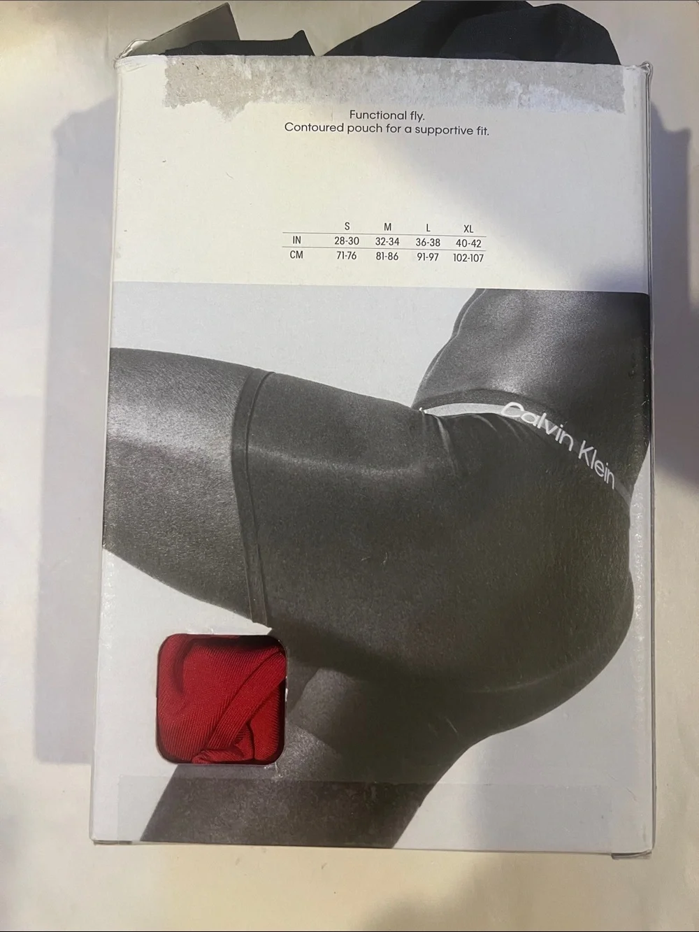 Calvin Klein Men’s Boxer Briefs — 3 pack blue red gray size small